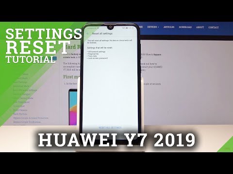How to Reset Settings in HUAWEI Y7 2019 - Restore Default Settings