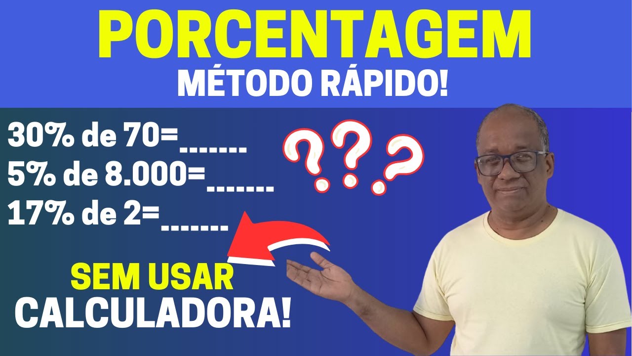 PORCENTAGEM de modo RÁPIDO | SEM CALCULADORA