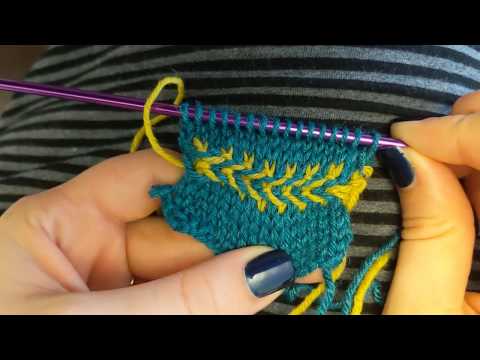 Knitting a Latvian Braid Flat
