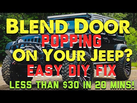 How To Replace Jeep Blend Door Actuator EASY DIY FIX For Less Than $30 and 20 Mins!