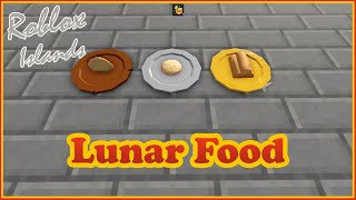 Lunar Food and Plates in Roblox Islands