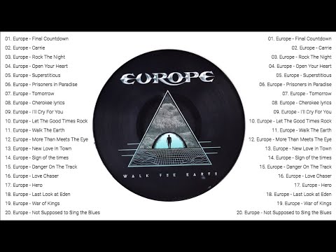EUROPE Greatest Hits Full Album - Best Songs Of EUROPE Playlist 2021