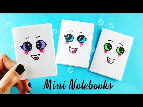 DIY Mini Notebook One Sheet Of Paper | Paper Craft With White Paper