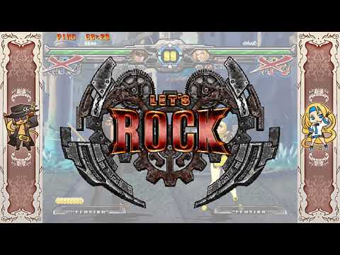 Guilty Gear XX Accent Core Plus R Lobby Matches- blues (Johhny) VS drive0 (Millia)