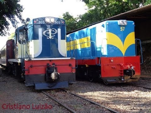 Trem ABPF Campinas a Jaguariúna SP - GL8 -  57, Alco RSD8 - 905 e Vapor - 401