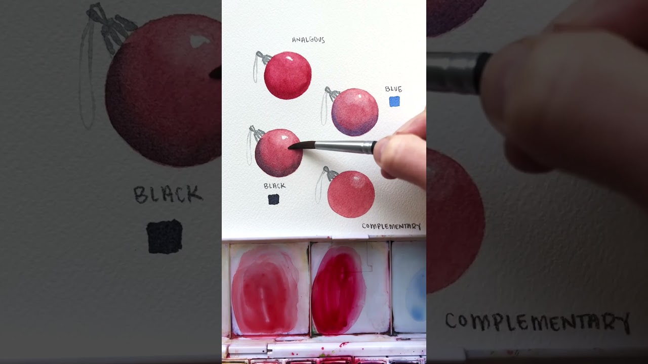 Experimenting with shadows #watercolor #art #watercolorpainting