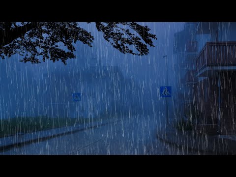 Fall Asleep Faster & Better - Heavy Rain & Thunder Sounds at Night, Get Over Insomnia Immediately