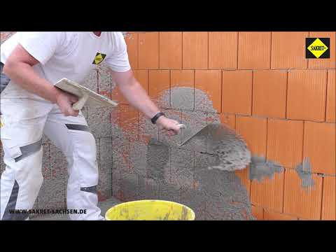 Spritzbewurf: die klassische Oberflächenvorbereitung