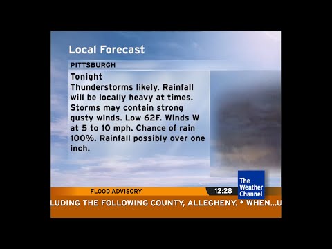 Intellistar 1 SD with Flood Advisory - Pittsburgh, PA (8/18/23)