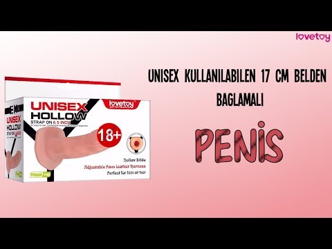 İçi Boş Unisex Kullanılabilen 17 Cm Belden Bağlamalı Penis