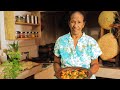 Village Cooking Mom Making A Prawn Curry In Sri Lankan Style