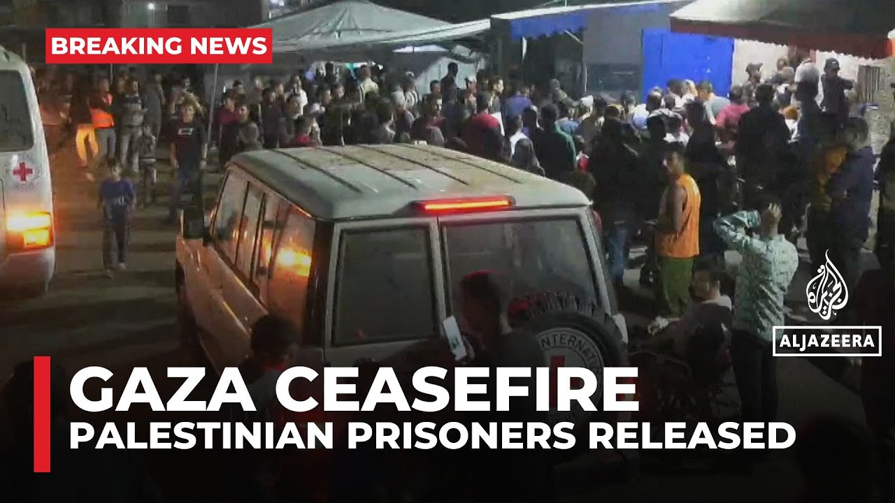 Israeli forces releases 5 Palestinian prisoners to Red Cross in southern Gaza