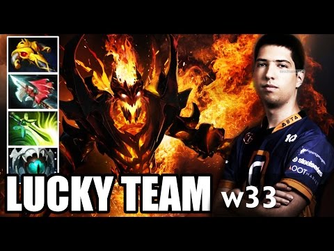 LMAO, Who Got LUCKY Team - W33 [Shadow Fiend] Dota 2 7.05