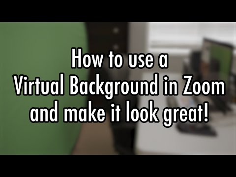 Zoom Virtual Backgrounds and How to make them look great Tutorial #zoom