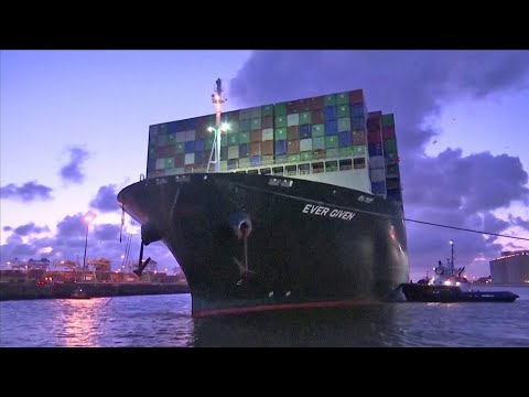Ever Given container ship finally arrives in Netherlands months after getting stuck in Suez Canal