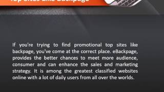 Top Sites Like Backpage