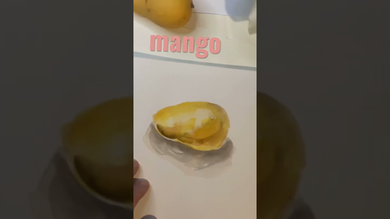 mango paint from life art fun watercolor
