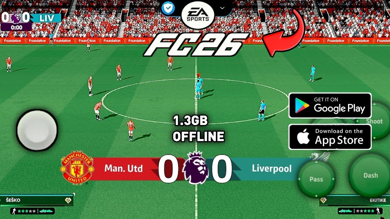 NEW MOD FC26 APK OBB DATA OFFLINE GRAPHICS PS5 MENU FIFA 16 MOD FC26 MOBILE ANDROID 11-16 2GB RAM 