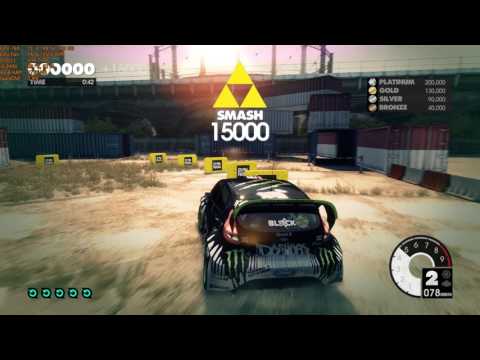 Dirt 3 Walkthrough Part 18 - "Gymkhana Academy: Smash Tutorial" [1080p60]