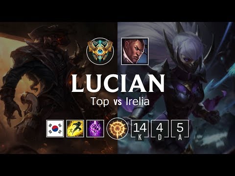 Lucian Top vs Irelia - KR Master Patch 8.24