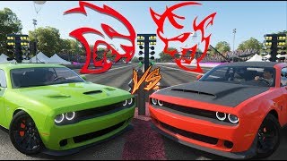 Forza Horizon 4 - Drag Race - DODGE DEMON vs HELLCAT