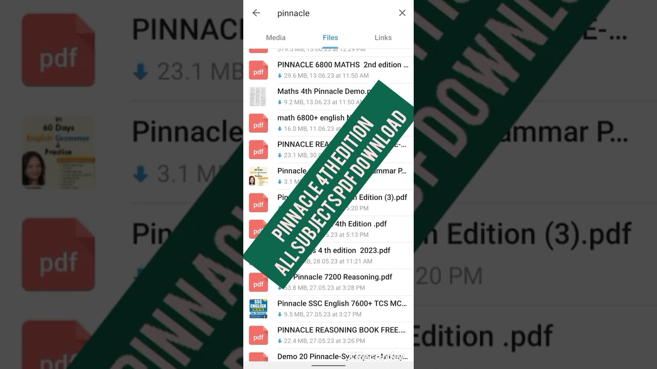 Pinnacle 4th edition All subject pdf download #pinnacle #pinnaclesouls #shortvideo