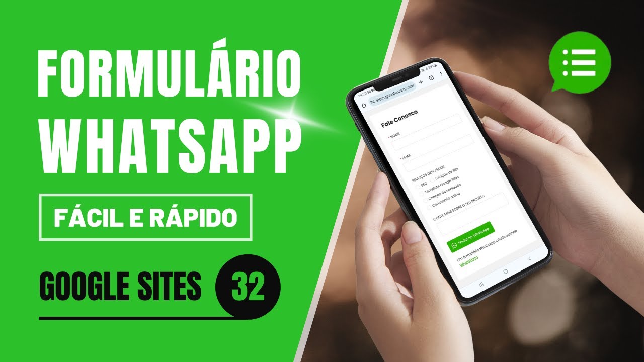 Formulário Whatsapp no Google Sites - Coletar Dados no Whatsapp [WhatsForm]