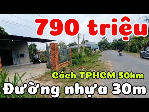 Bán nhà đất 7x22 mặt tiền đường nhựa 30m giá 790 triệu gần KCN Hiệp Thạnh xã Phước Thạnh Tây Ninh