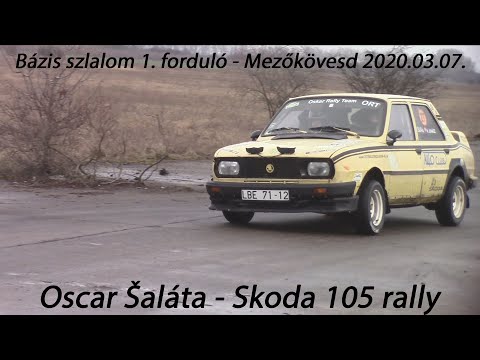 Oscar Šaláta - Skoda 105 rally Bázis szlalom 1. forduló - Mezőkövesd 2020.03.07.