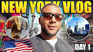 NYC Travel Vlog: Central Park, Times Square, 9/11 Memorial & Creating Custom Lids Caps 🗽✨