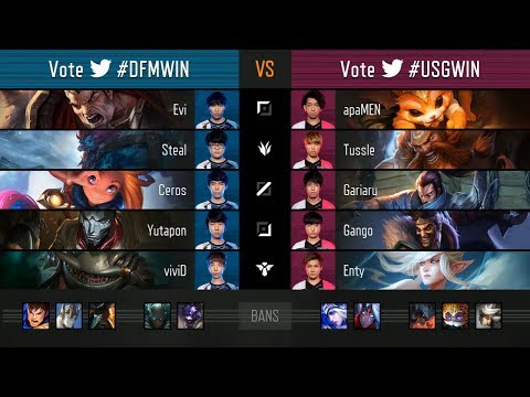 [LJL]DFM(Evi ダリウス) VS USG(Gango ドレイヴン) Game 2 - LJL Summer 2018 Round 10