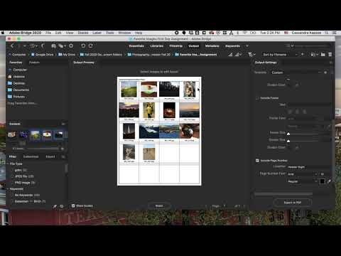 Creating a Contact Sheet in Adobe Bridge – Digital Media and Art ...
