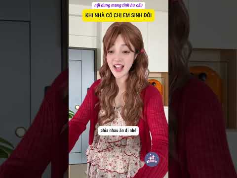 Nhà có chị em sinh đôi nó mệt dị á #shorts