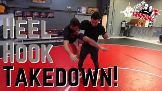 Learn the Effective TMG Clips #202 Scissor Takedown to Heel Hook Technique
