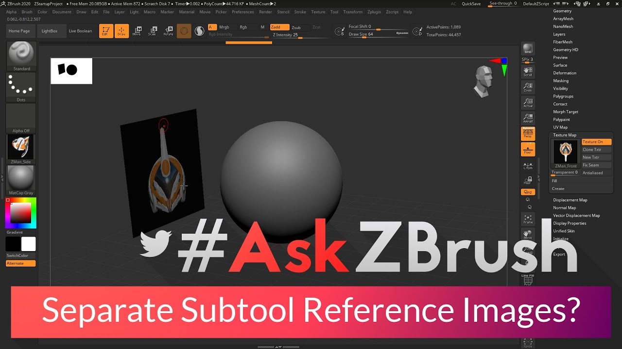 #AskZBrush: “How can I load reference images into ZBrush as a separate subtools?”