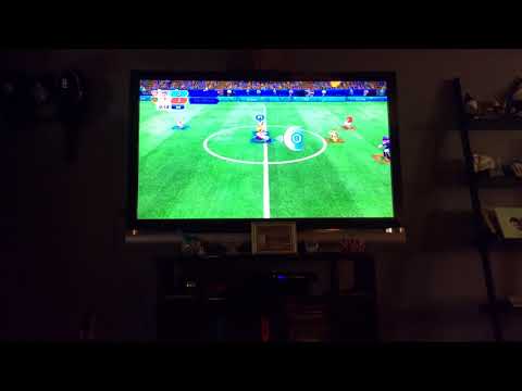 Mario vs Sonic Rio 2016 soccer foul challenge