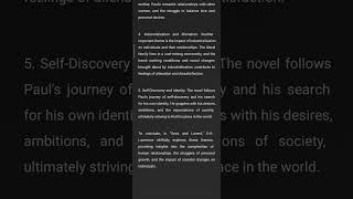 Sons and Lovers - Themes | D.H.Lawerance
