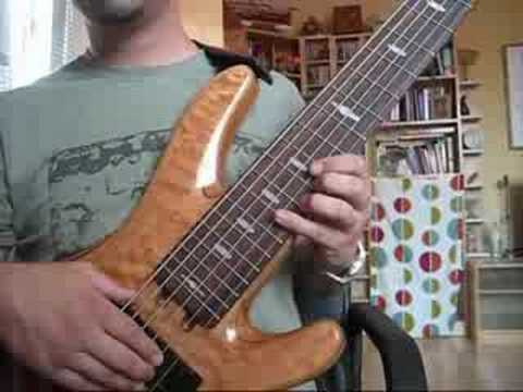 BASS SOLO six string bass jazz-blues-lesson AU PRIVAVE