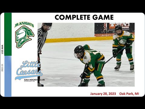2023/01/28 - London Jr Knights U12 AAA vs Detroit Little Caesars