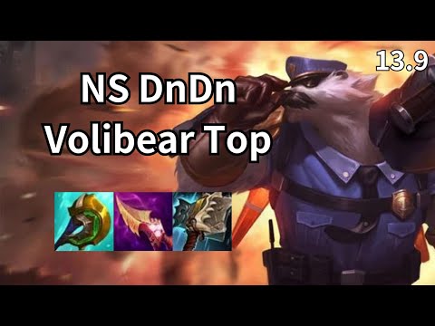 NS DnDn Volibear Top vs Zac - KR Ranked Patch 13.9