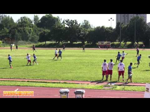 DiscoBolo vs RedBulls (1st half) Ultimate frisbee 2015 Italy Bologna