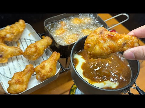 セパレート式ダブルチキンカレーをスンスンハイボールでキメるだけの動画