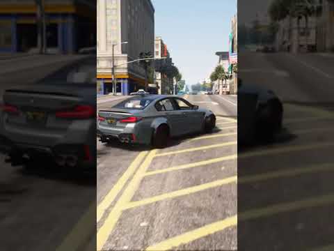 BMW M5 Competition THE BMW M5 CS - almost crashes - GTA 5 Mods Video
