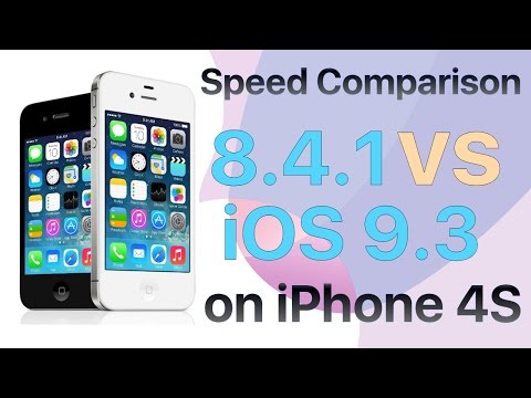 iPhone 4S iOS 8.4.1 vs iOS 9.3 Final Version Speed Comparison Build 13E233 and 13E237