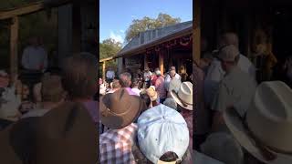 Jerry Jeff Walker and Hondo Crouch statue unveiling at Luckenbach