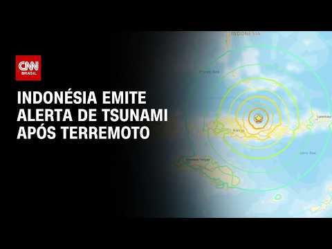 Indonésia emite alerta de tsunami após terremoto de magnitude 7,7 atingir o país | CNN PRIME TIME