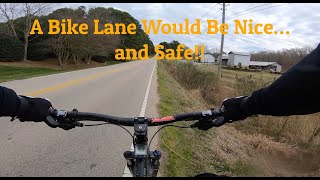 16 Miles on the Road with my Mountain Bike. Holly Springs NC needs more  Bike Trails and Bike Lanes