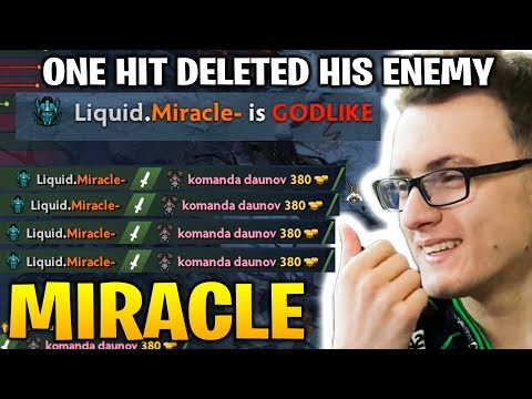 Miracle PA 1 Hit deleted his enemy - Phantom Assassin 7.21b Dota 2