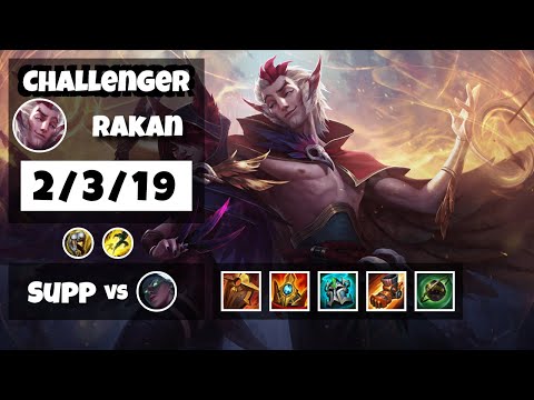 Rakan vs Senna BR Challenger SUPPORT (2/3/19) - v11.11