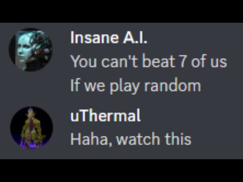 1 Terran Grandmaster vs 7 Random INSANE A.I. (FINAL BOSS)